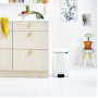 Мусорное ведро с педалью Brabantia NewIcon белое 114243 (20л)