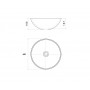 Раковина-чаша Bronze De Luxe Festival 2231 белая с декором