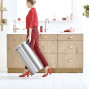 Мусорное ведро с педалью Brabantia NewIcon матовая сталь 111822 (30л)