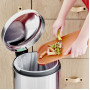 Мусорное ведро с педалью Brabantia NewIcon матовая сталь 111822 (30л)