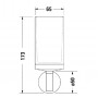 Стакан для зубных щеток подвесной Duravit Starck T 0099314600 черный