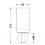 Стакан для зубных щеток подвесной Duravit Starck T 0099311000 хром