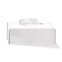 Decor Walther Nappa KB Коробка для салфеток, цвет: Натуральная кожа NAPPA белоснежная