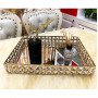Подставка для предметов 35 см Kassatex Crystal Gold CRY-STR-GD