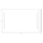 Зеркало с led подсветкой EVOFORM Ledline BY 2120 (120х75)