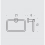 Кольцо для полотенца Colombo Design PLUS W4931.BM белое