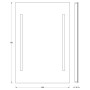 Зеркало с led подсветкой EVOFORM Ledline BY 2113 (50х75)