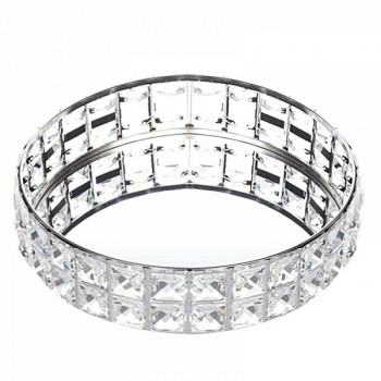 Подставка для предметов 35 см Kassatex Crystal Silver CRY-R3TR-SLV