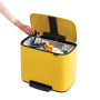 Мусорный бак Brabantia Pedal Bin Bo с педалью желтый 121425 (36л)