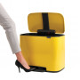 Мусорный бак Brabantia Pedal Bin Bo с педалью желтый 121425 (36л)