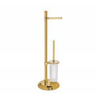 Стойка для ершика с бумагодержателем Colombo Design Hermitage B3318.HPS золото
