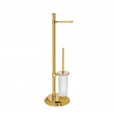 Стойка для ершика с бумагодержателем Colombo Design Hermitage B3318.HPS золото