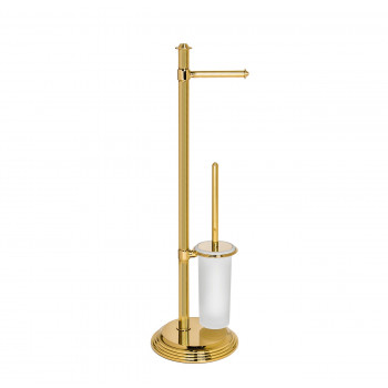 Стойка для ершика с бумагодержателем Colombo Design Hermitage B3318.HPS золото