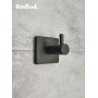 Крючок для ванной Rainbowl 2727-2BP CUBE для халата одинарный чёрный матовый