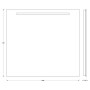 Зеркало с led подсветкой EVOFORM Ledline BY 2105 (80х75)