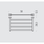 Полка для полотенец Colombo Design LOOK B1687 (50см)