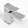 Смеситель для раковины Wasserkraft Aller 1063WHITE хром-белый