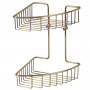 Полка-решетка двойная угловая Veragio Basket Bronzo VR.GFT-9034.BR бронза