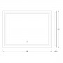 Зеркало с led подсветкой EVOFORM Ledline BY 2435 (80х60)