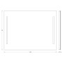 Зеркало с led подсветкой EVOFORM Ledline BY 2119 (100х75)