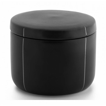 Косметическая емкость с крышкой Kassatex Nero ANE-CJ-BK черная