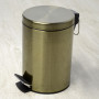 Мусорное ведро с педалью Wasserkraft K-645 (5л) бронза