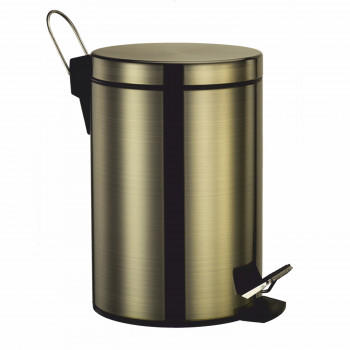 Мусорное ведро с педалью Wasserkraft K-645 (5л) бронза