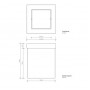 Decor Walther DW 1130 Корзина для бумаги 12x12x15см, с крышкой, напольная, цвет: черный матовый