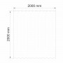 Шторка для ванной Wasserkraft Lossa SC-81102 белая (200х200)