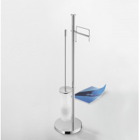 Стойка для ершика с бумагодержателем Colombo Design PLUS W4935
