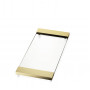 Decor Walther Classic Tab 37 Лоток универсальный 37x17см, прозрачное стекло, настольный, цвет: золото