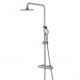 Душевая система с термостатом Lemark Bronx LM3770GM графит