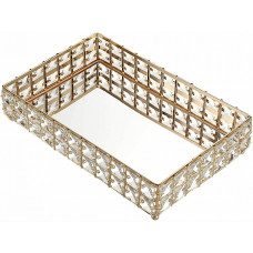 Подставка для предметов 41 см Kassatex Crystal Gold CRY-LTR-GD