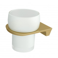 Стакан для зубных щеток подвесной Wasserkraft Aisch K-5928 матовое золото