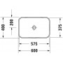 Раковина накладная Duravit Happy D.2 Plus 2359606100 антрацит-белая
