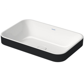 Раковина накладная Duravit Happy D.2 Plus 2359606100 антрацит-белая