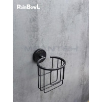 Держатель для ванной Rainbowl 2232-BP LONG освежителя воздуха настенный Сетка черный матовый