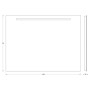 Зеркало с led подсветкой EVOFORM Ledline BY 2107 (100х75)