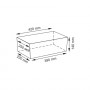 Корзина для хранения плетеная Wasserkraft Lossa WB-120-L темно-коричневая