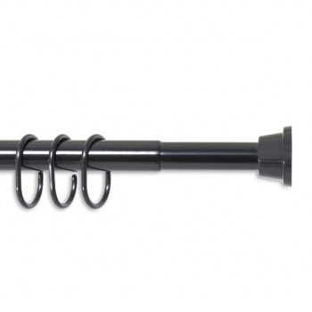 Карниз для ванной телескопический 120-220 Grekon 1211-220BLK черный