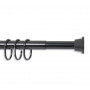 Карниз для ванной телескопический 120-220 Grekon 1211-220BLK черный