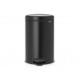 Мусорное ведро с педалью Brabantia NewIcon 113741 черное (12л)