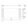 Decor Walther Tab 37 Лоток универсальный 37x17см, прозрачное стекло, настольный, цвет: хром