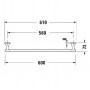 Полотенцедержатель 60 см Duravit Starck T 0099421000 хром