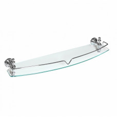 Полка стеклянная с ограничителем 60 см Camelos Rychmond Chrome H1605