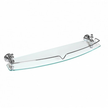 Полка стеклянная с ограничителем 60 см Camelos Rychmond Chrome H1605