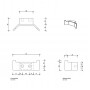 Decor Walther Contract Крючок, двойной, цвет: хром