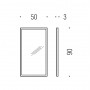 Зеркало со светильником 50х90 Colombo Design Gallery B2061