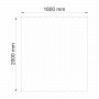 Шторка для ванной Wasserkraft Rossel SC-57102 (180х200)