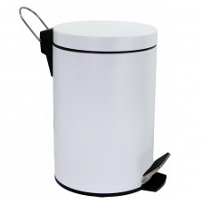 Мусорное ведро с педалью Wasserkraft K-635WHITE (5л) белое
